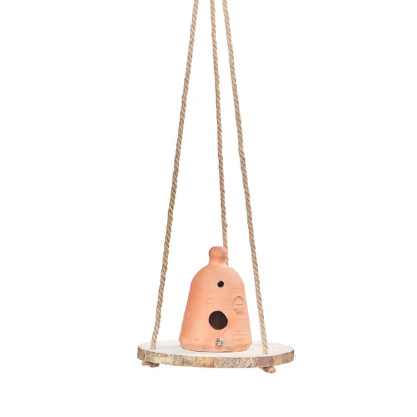 Primitve Hanging Hardwood with Jute Hanger