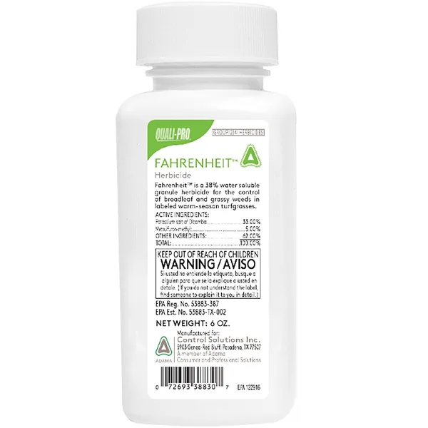 Control Solutions QP Fahrenheit 6oz (F) ( Dicamba, Metsulfuron- methyl )