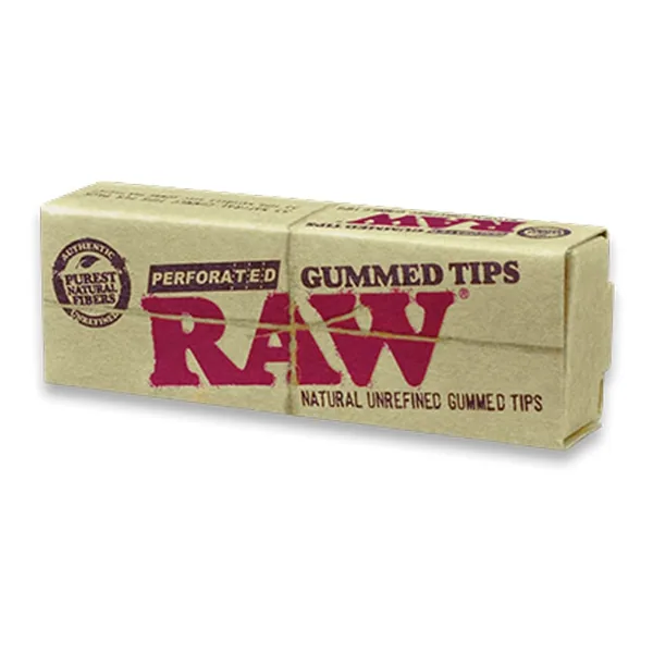 RAW RAW Perforated Gummed Tips 33 Tips/Pack