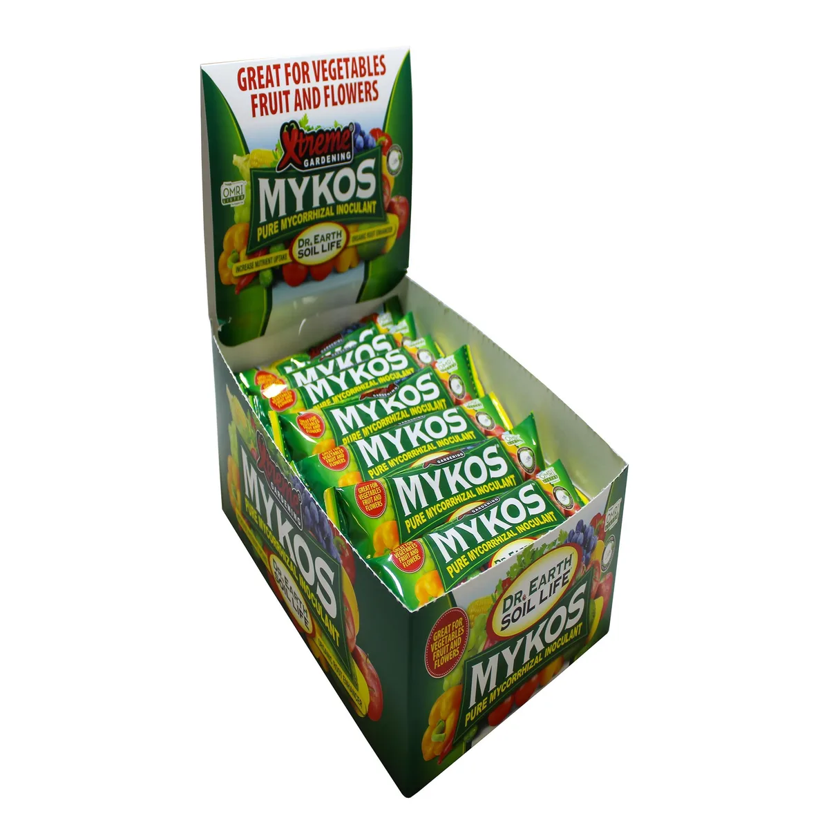 Reforestation Technologies Int XtremeGardening Dr. Earth 100g 24pc Mykos Pouch Pure Mycorrihizal Inoculant 2 Displays/Case - Image 2