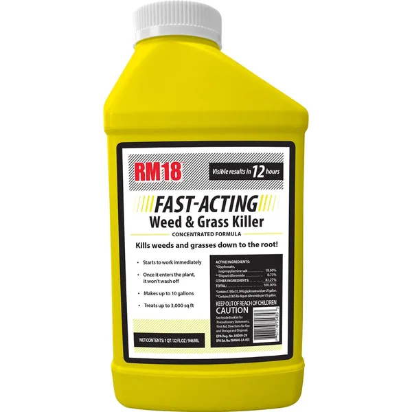 Ragan & Massey RMI RM18 Fast Acting Weed And Grass Killer With Glyphosate And Diquat