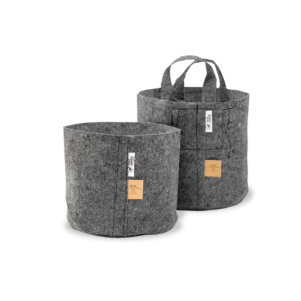 Root Pouch #03 Grey Natural Blend 3gal Fabric Pot - Image 2