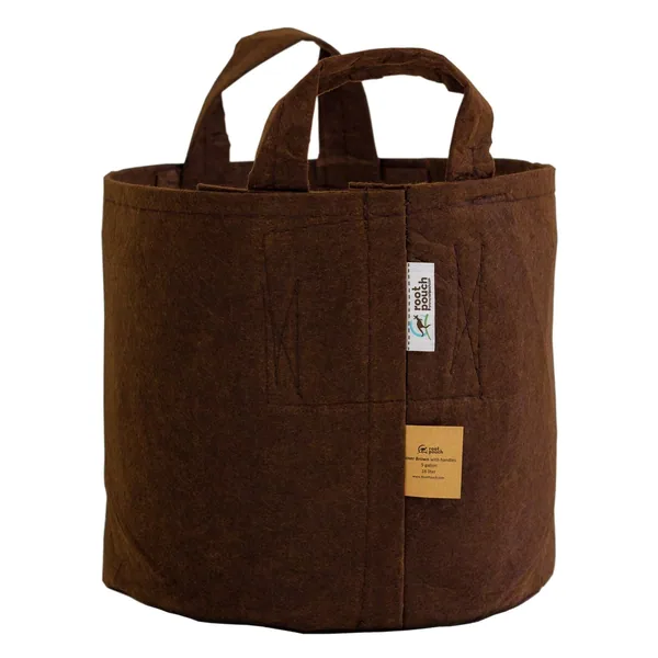 Root Pouch Root Pouch #35 w/ Handle Brown Multi Use 35gal Fabric Pot