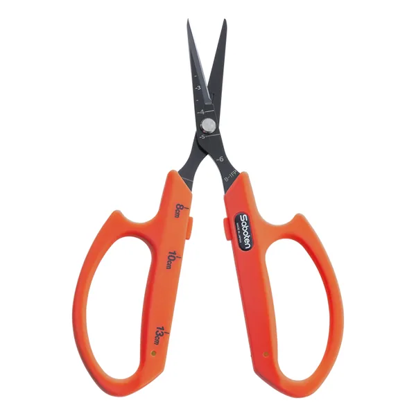Saboten Fluorine Coated Straight Blade Trimming Scissors, Orange (PT-1)
