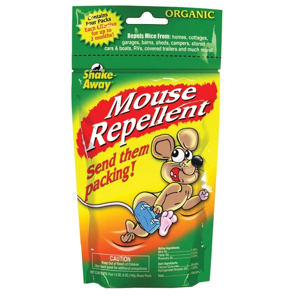 Shake Away Shake Away 4ct 1.5oz Mouse Repellent Packs