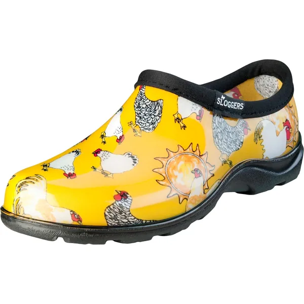 Sloggers Womens Shoe Chicken Print Yellow Size 10
