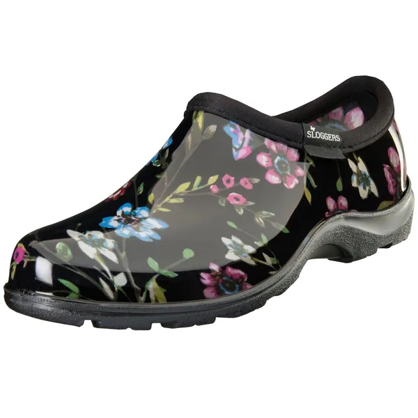 Sloggers Womens Shoe Ditsy Spring Black Size 8