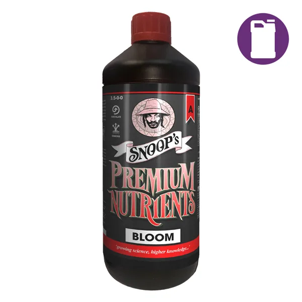 Snoop's Premium Nutrients Bloom A Non-Circulating 1ltr 3.1-0-0 (Soil, Hydro Run