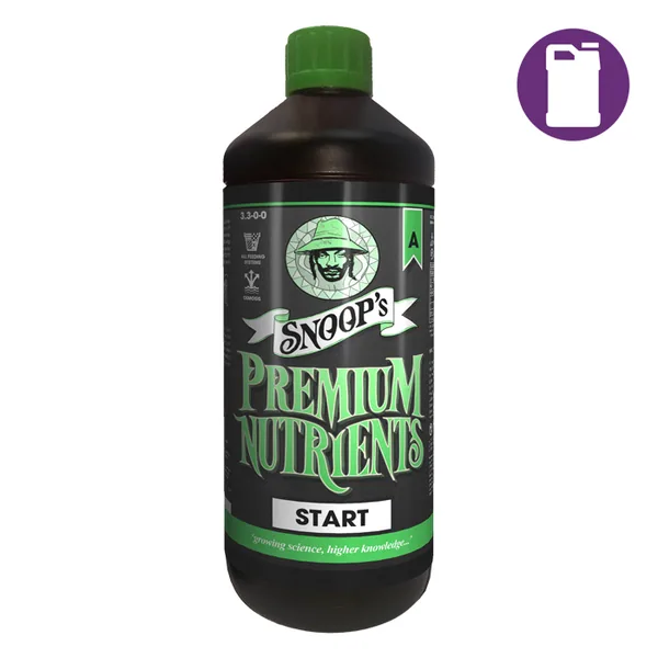 Snoop's Premium Nutrients Start A 1ltr 4-0-0 (Soil, Hydro Run To Waste - Hydro R
