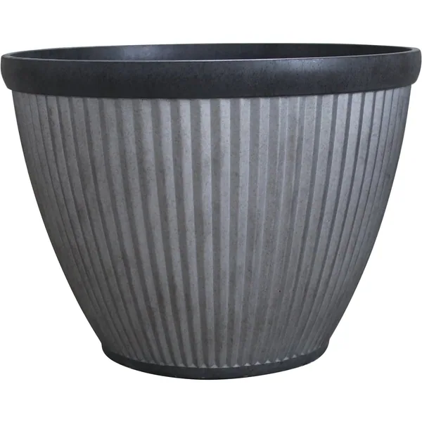 Southern Patio 20.5" Westlake Round Planter Rustic