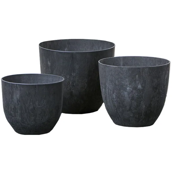 StoneArt 3pc Fiji Nested Set Black