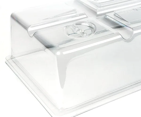 SunBlaster 4" Seedling Dome with Vents, 10″ x 22″ x 4″ deep