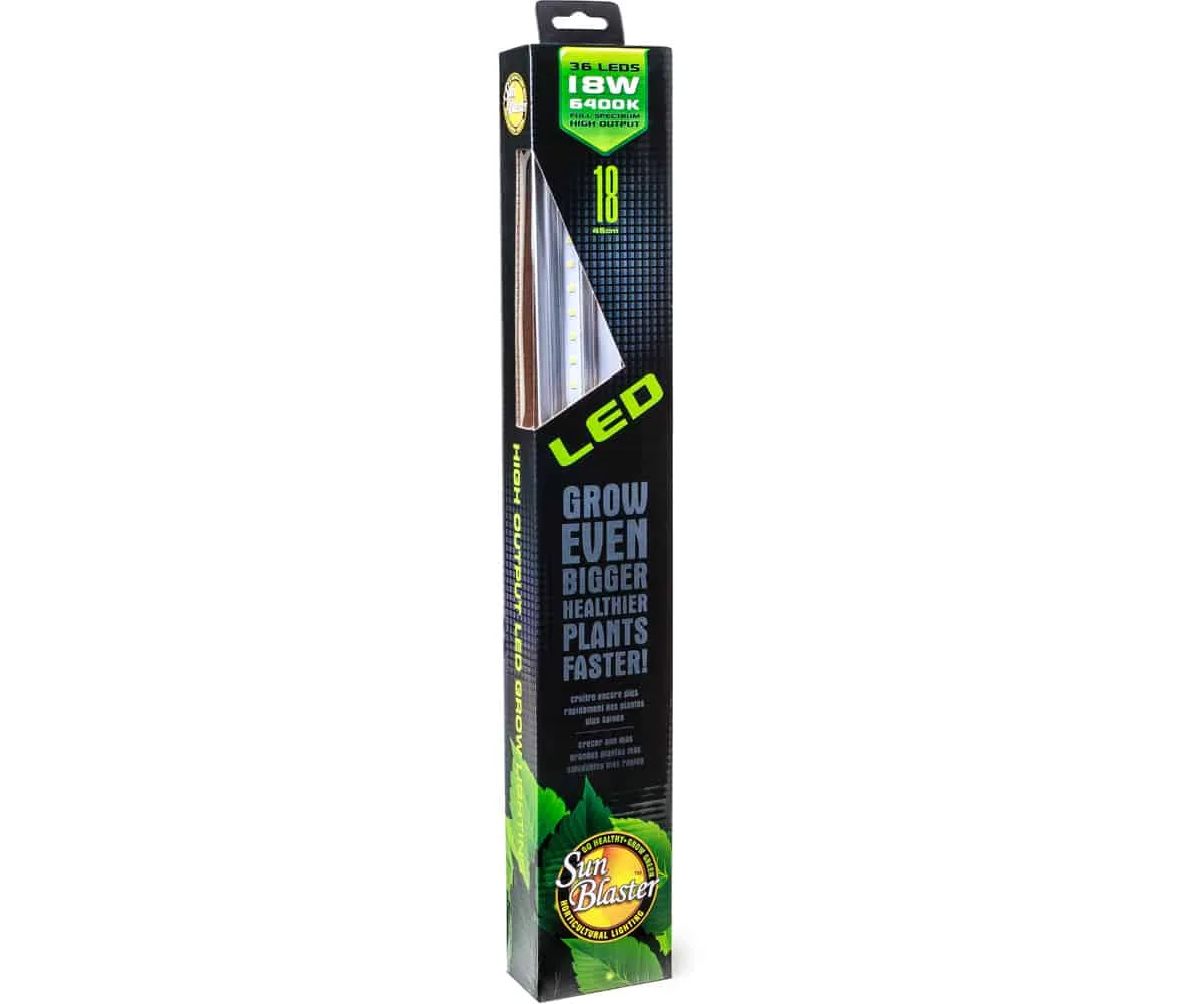 SunBlaster High Output 36-LED 6400K 18W Strip Light, 18" - Image 2