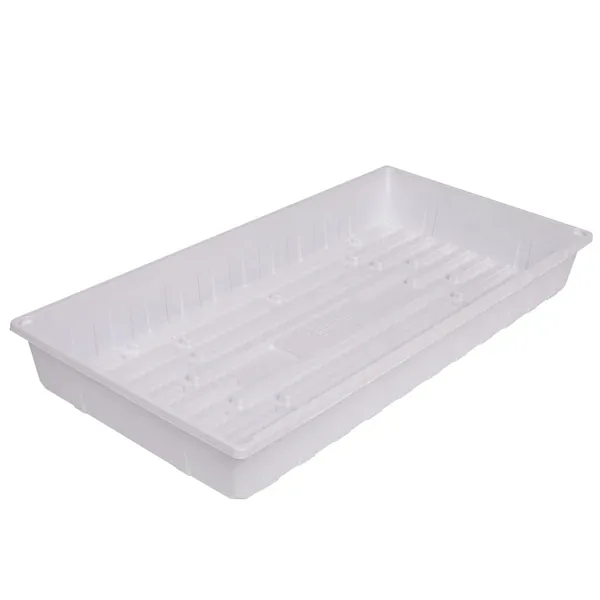 Sunpack 10"x20" Tray, White No Drain Holes (Pallet of 100) - Image 2