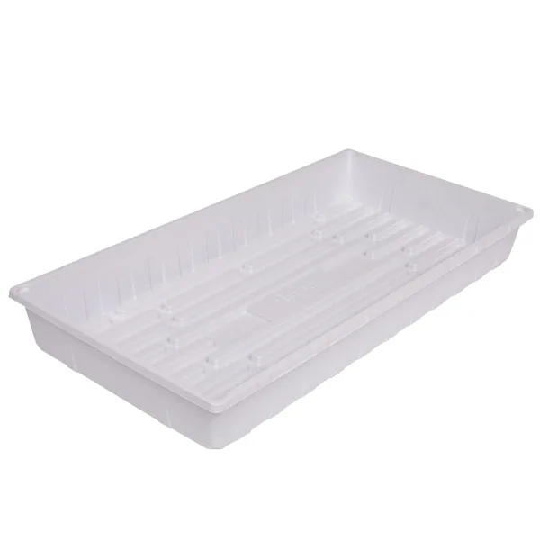 Sunpack 10"x20" Tray, White No Drain Holes (Pallet of 100)