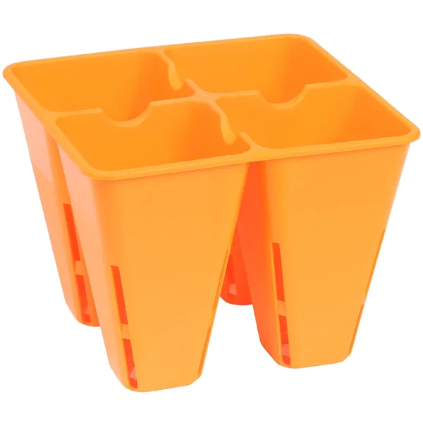 Sunpack 4 Cell Plug Tray Insert Orange