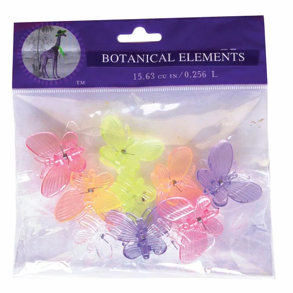 SuperMoss SuperMoss Butterfly Assorted Orchid Clips