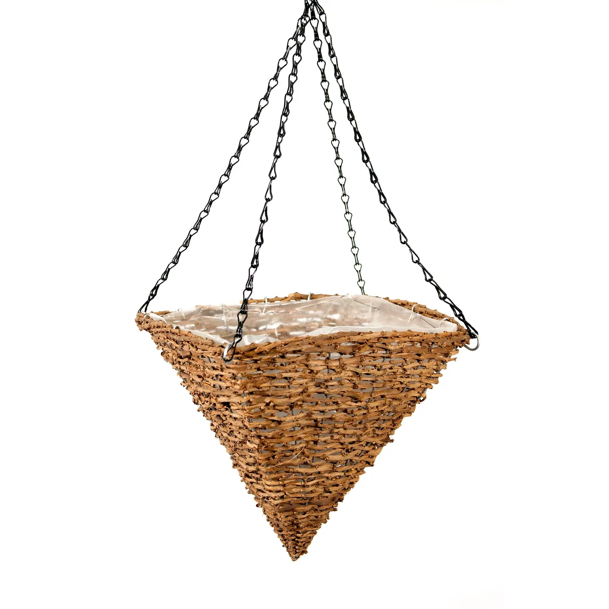 SuperMoss SuperMoss Wood Woven Hanging Basket