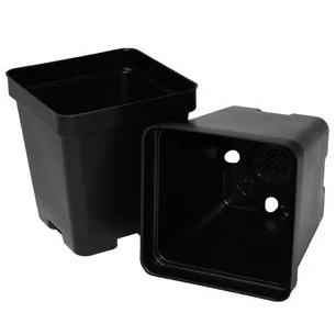 T.o. Plastics T. O. Plastics 03.25 Press Fit Pot Square Vacuum Deep 325 Black 700014C Use 705115C With Tray — Case of 450
