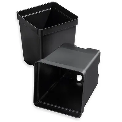T.o. Plastics T. O. Plastics 04.50 Sq Pot Square Vacuum Deep Black For 10 Tray (Case of 500)