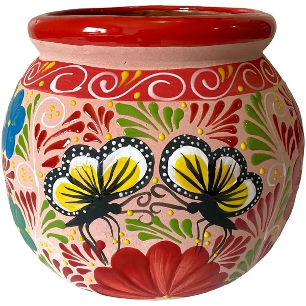 Talavera 11.5" Bella Especial Esfera Pot Barro - Image 2