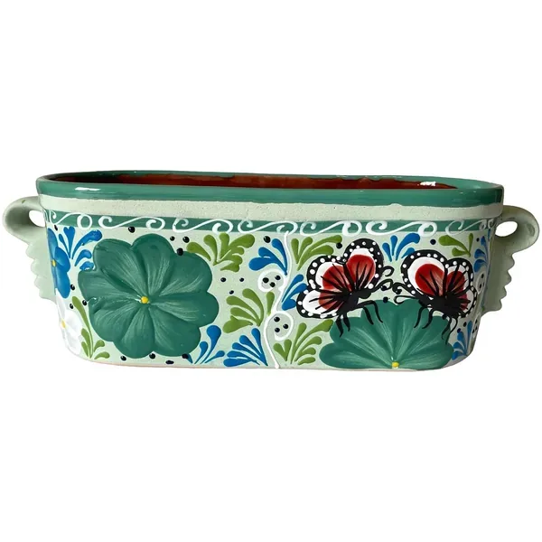 Talavera 12" Bella Especial Window Box Lite Blue - Image 2