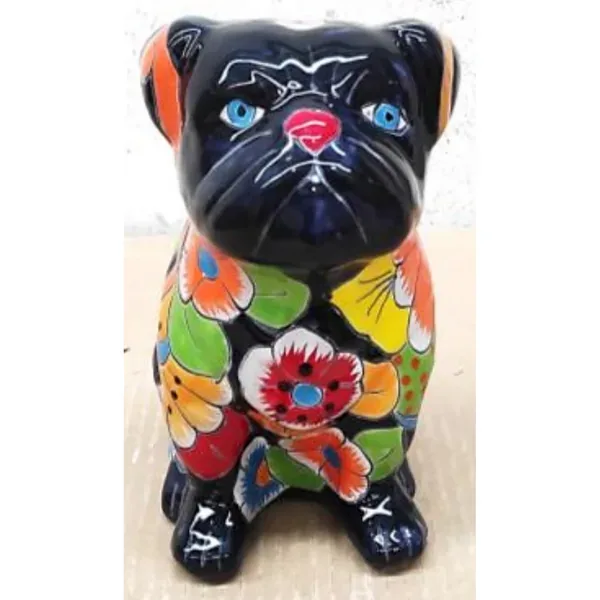 Talavera 5"H Bulldog Statue - Image 2