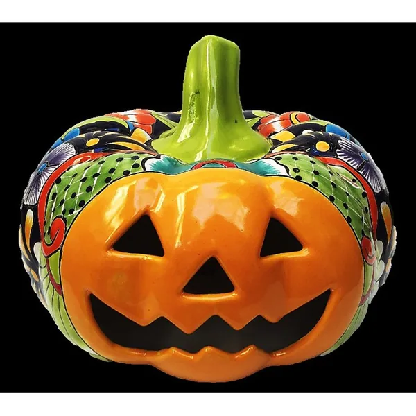 Talavera 5"H x 12"W Pumpkin