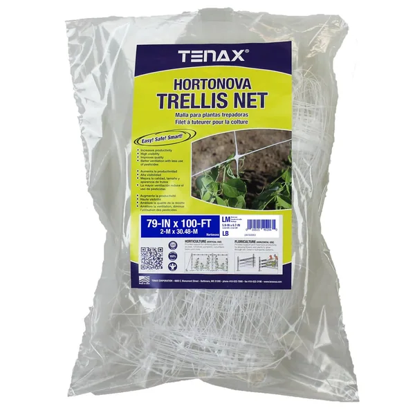 Tenax Corporation Tenax Corporation 79"x100' Plant Trellis Net Hortonova 5.9"x6.7" Mesh