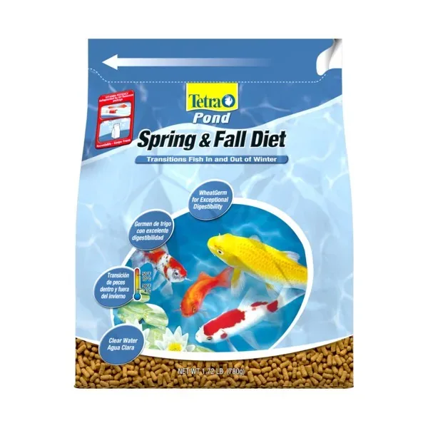 Tetra 1.72 lbs Spring & Fall Diet Wheatgerm Fish Food - Image 2
