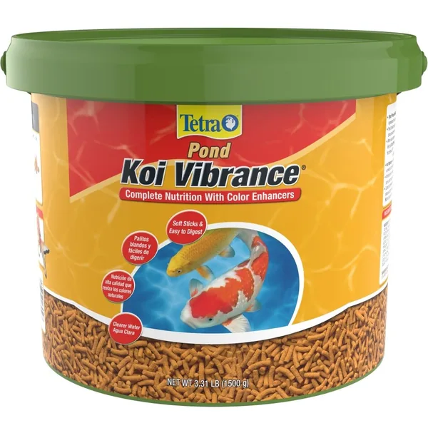 Tetra 3.08 lbs Koi Vibrance Stick 10liter Bucket Fish Food