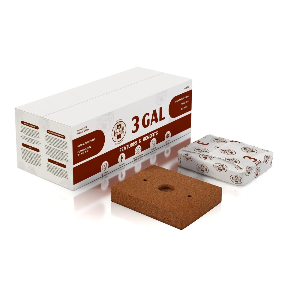3 Gallon Coco Cube | 58% WHC - Image 3