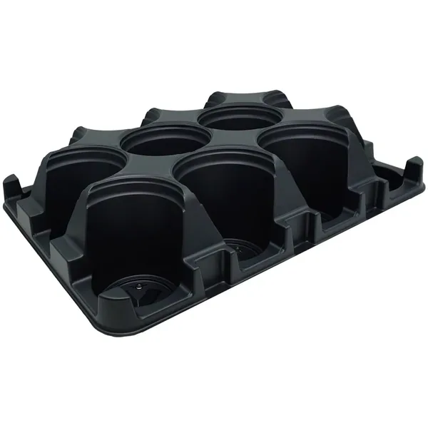 TO Plastics RPT-490-SA-12 Tray, Holds 12 RP-490 Pots, Black, 20.00in L x 15.00in W x 5.08in H — Case of 50 - Image 2