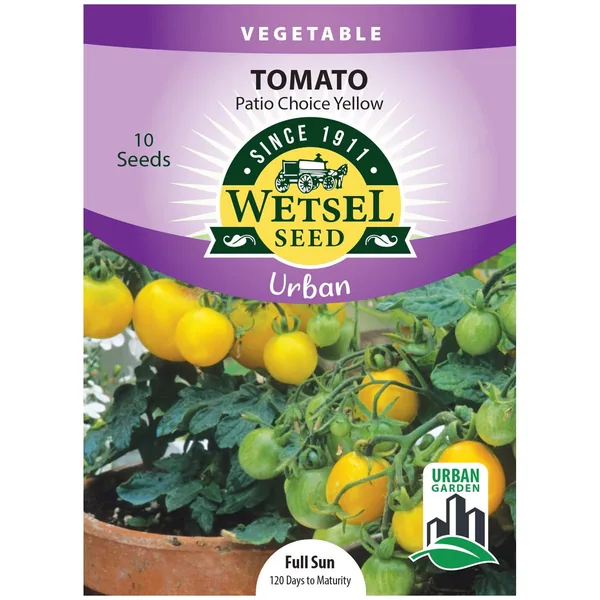Tomato, Patio Choice Yellow 10 Seed Count