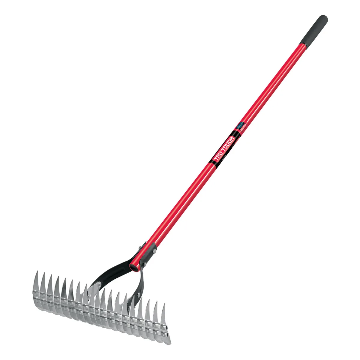 Truper 19 Tine Thatching Rake 54" Fiberglass Handle - Image 2