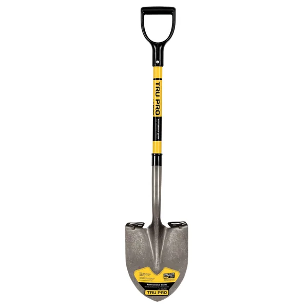 Truper S A De C V Truper Trupro Round Point Shovel D Handle Fiberglass