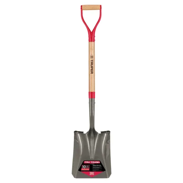 Truper Trutough Square Point Shovel Long Handle Cushion Grip - Image 2