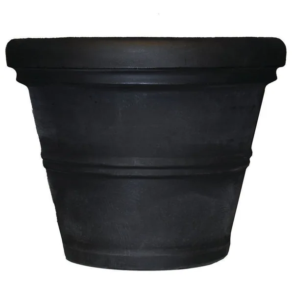 Tusco Tusco Rolled Rim Planter Black
