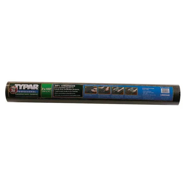 Typar 3'x100' Typar Pro 3oz Black Landscape Fabric