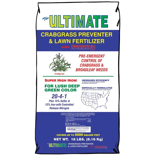 Ultimate 18 lbs Crabgrass Preventer 20-4-1 Dimension