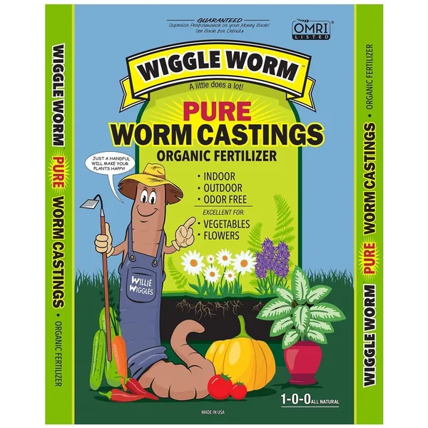 Unco Industries Wiggle Worm 15 lbs Soil Builder Worm Castings