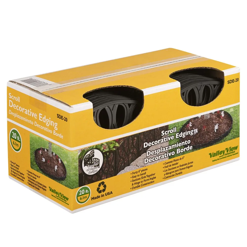 Valley View 20' Scroll Decorative Edging Black - Image 2
