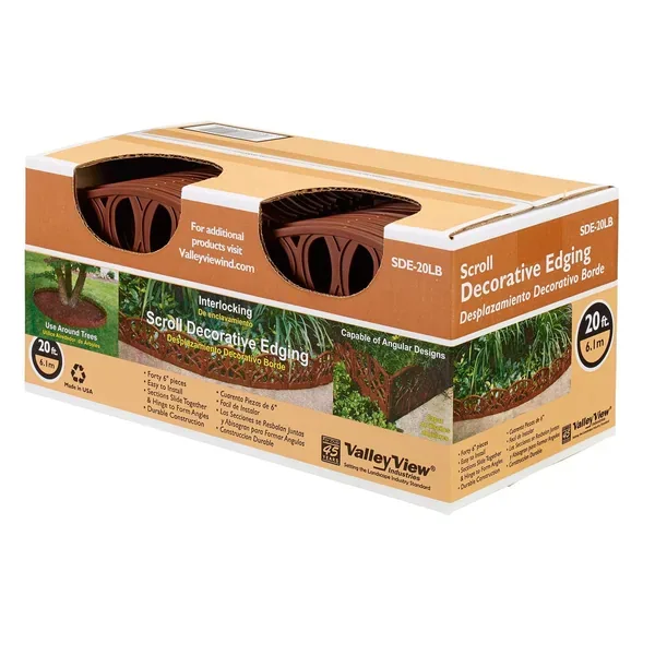 Valley View 20' Scroll Decorative Edging Light Brown - Image 2