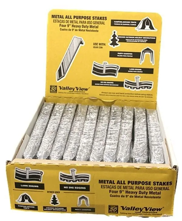 Valley View 9" Metal Stakes 4 per Shrink Pack - Image 2