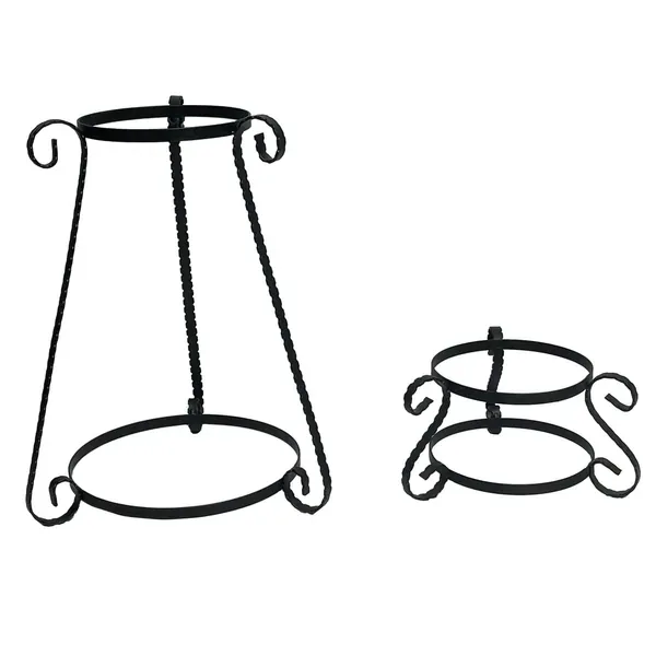 VCS 2pc Metal Scroll Globe Holder 15/5 - Image 2