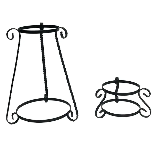 VCS 2pc Metal Scroll Globe Holder 15/5