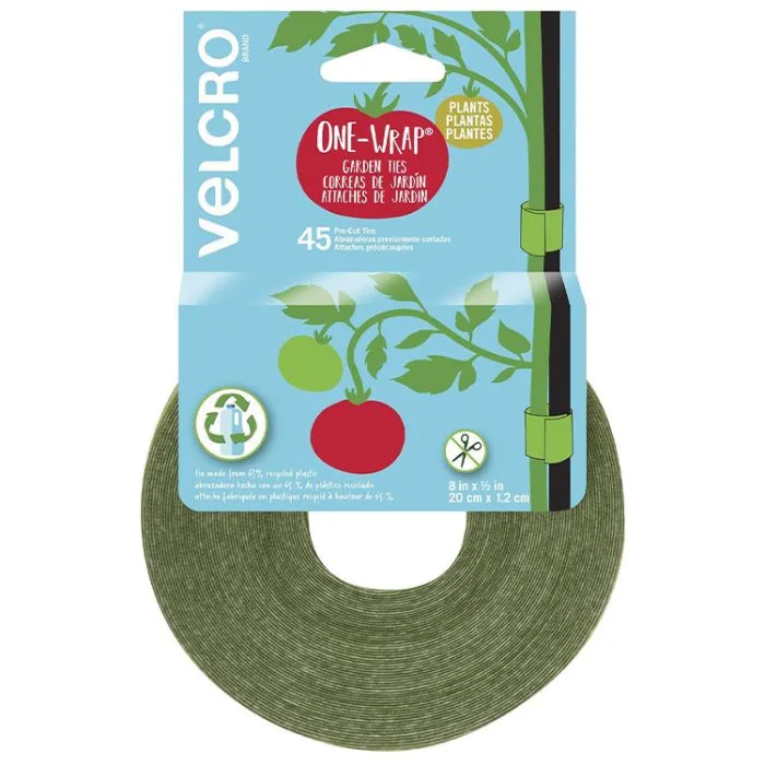 Velcro Brand One-Wrap Garden Ties 8in X 1/2in Precut 45-count 6/48 - Image 2