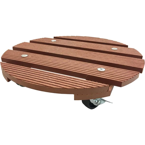 Wagner WPC 11.4 Diam Round Plant Caddy Terracotta