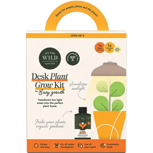 We The Wild Desk Plant Grow Kit LED Lamp & Plant Food - Image 2
