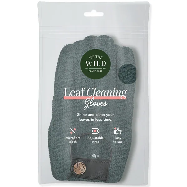We The Wild Usa We The Wild Leaf Cleaning Gloves Microfiber Green Gloves